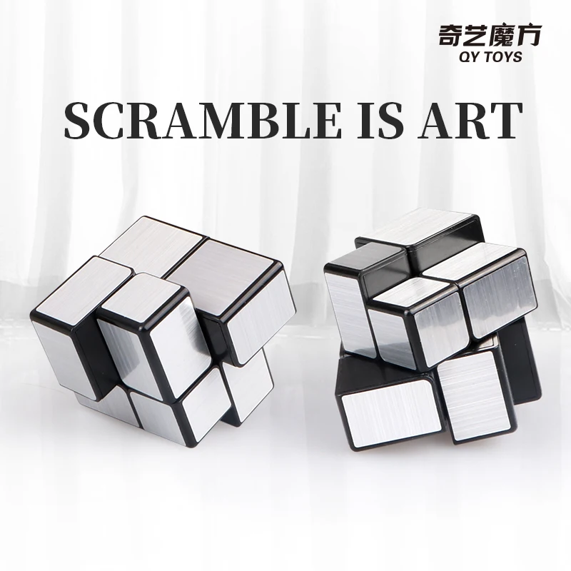 QiYi Mirror Special Magic Cube 3x3x3 2x2x2 Professional 3x3 2x2 Speed Puzzle Children Fidget Toys Speedcube Original Cubo Magico