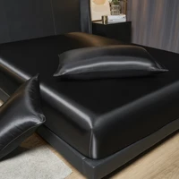 Luxury Satin Fitted Sheet Set - 35cm Height, King/Queen Size, Includes 2 Pillowcases, Timeless Elegance for Discerning Sleep 5