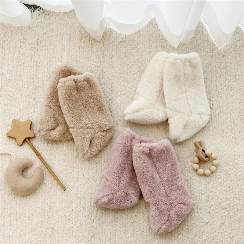 Baby Fleece Warm Socks Leg Warmers Children Girl Boy Outerwear Foot Warmers Infant Soft Cozy Winter Spring for Baby Accessories