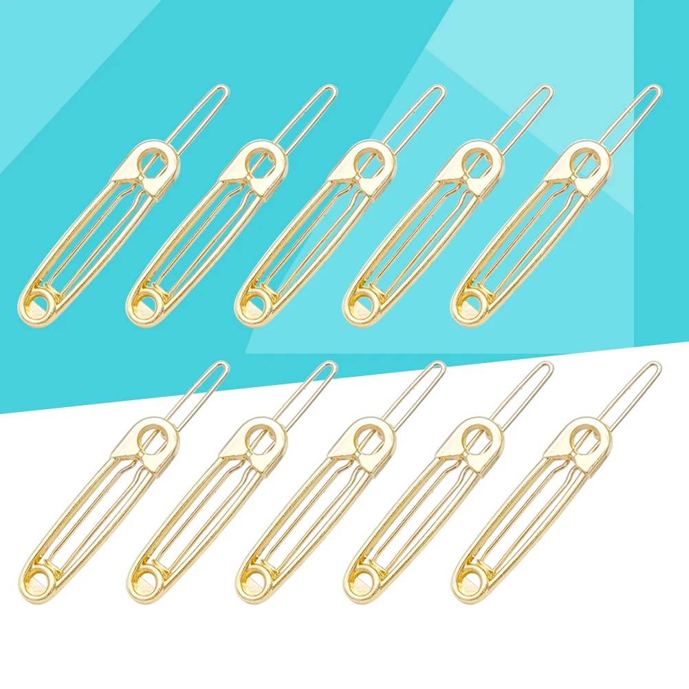 

10pcs Hair Clips Hollow Out Metal Alloy Stylish Women Geometric Cloud Shape Decorative Party Wedding Accessories Gift