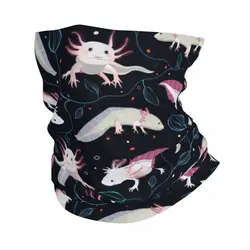 Cute Exotic Salamander Animal Axolotls Winter Headband Neck Warmer Men Women Ski Hunting Tube Scarf Face Bandana Gaiter