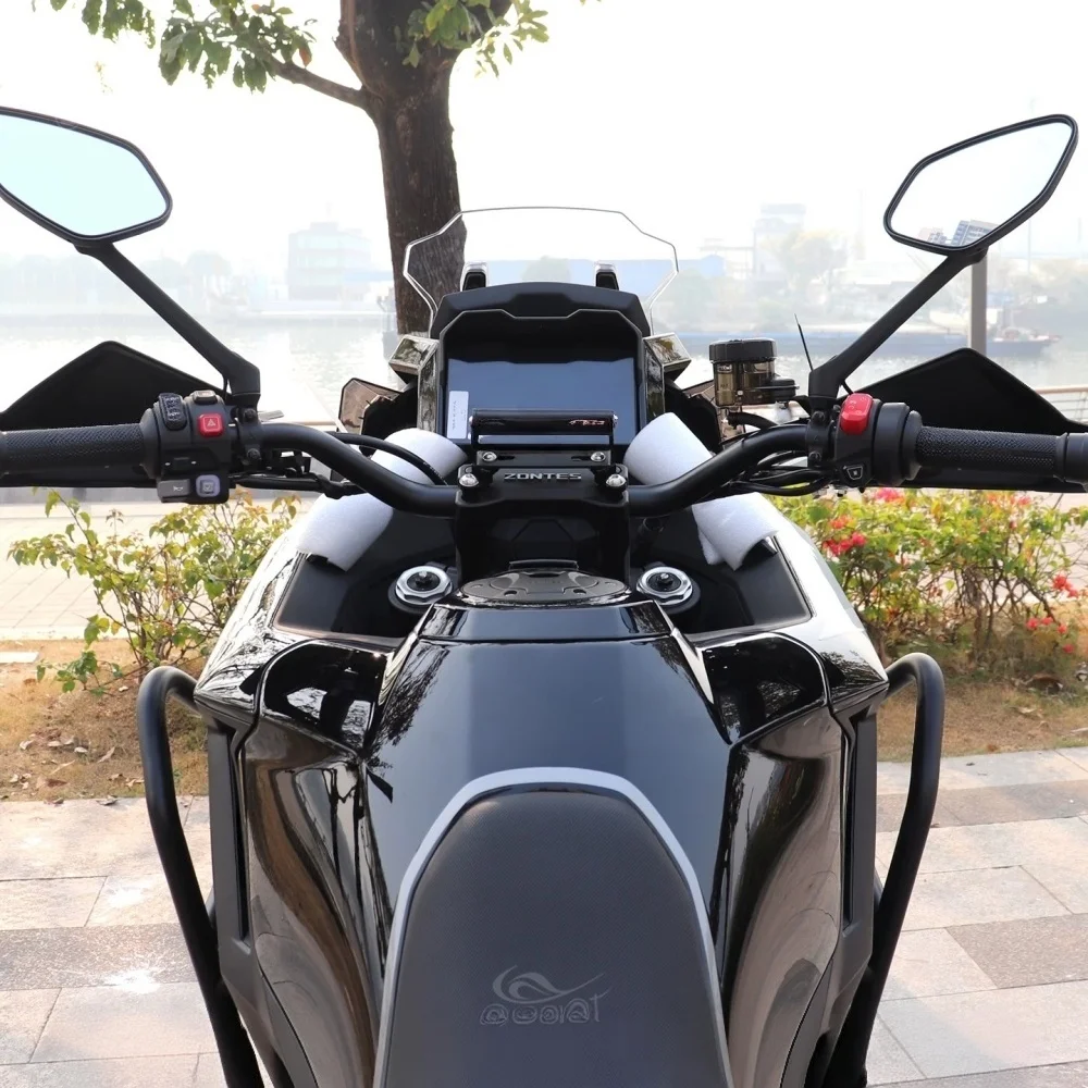 Motorcycle Accessories GPS Phone Holder Navigation Extension Mount Compatible with Zontes 703F 2024-2026