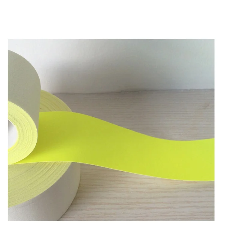 Fluorescerend geel-rood aramide vlamvertragend reflecterend materiaal Brandwerend vlamvertragend 5 cm reflecterende tape waarschuwingsstrip