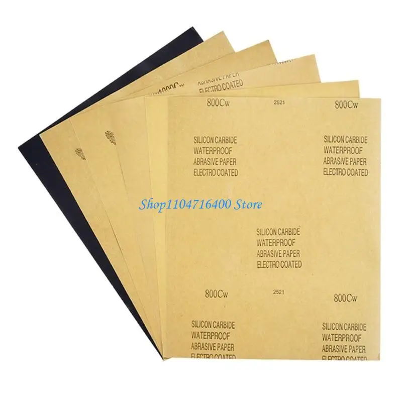 ورق صنفرة للسيارات والأعمال الخشبية y1gd، يتحمل الماء، حبيبات متعددة للحصول على لمسة نهائية فائقة #4