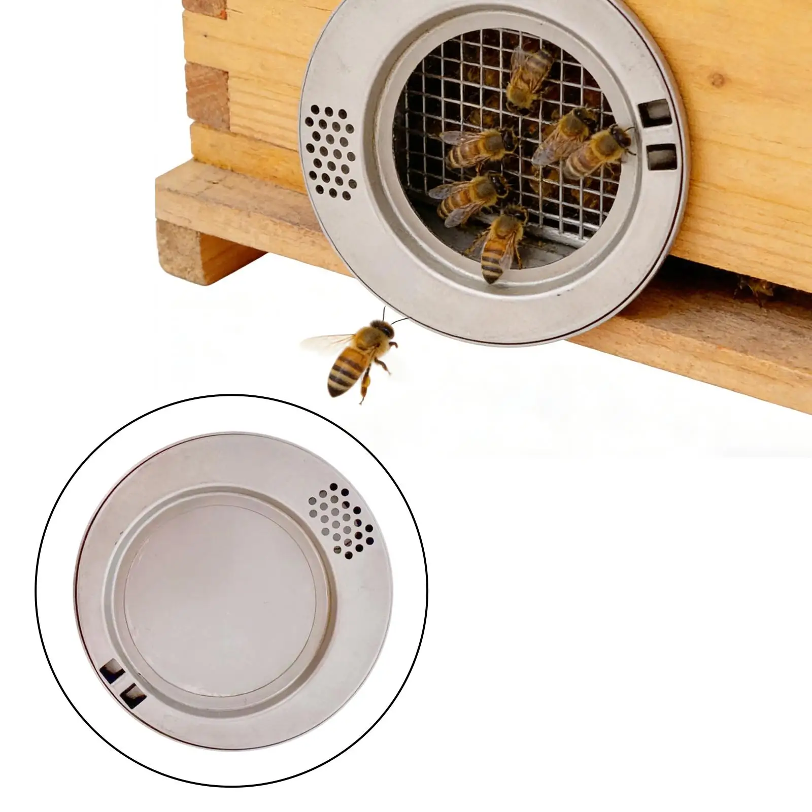 

Металлическая круглая дисковая заглушка для входа в улей, инструмент пчеловода для уменьшения потока при входе в улей, для пчеловодства