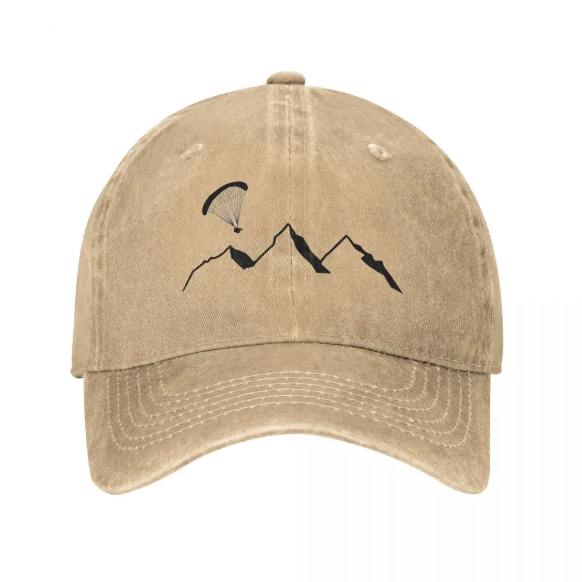 Paraglider Paragliding Denim Baseball Cap Flight Sports Male Print Hip Hop Hats Spring Street Style Hippie Casual Snapback Cap