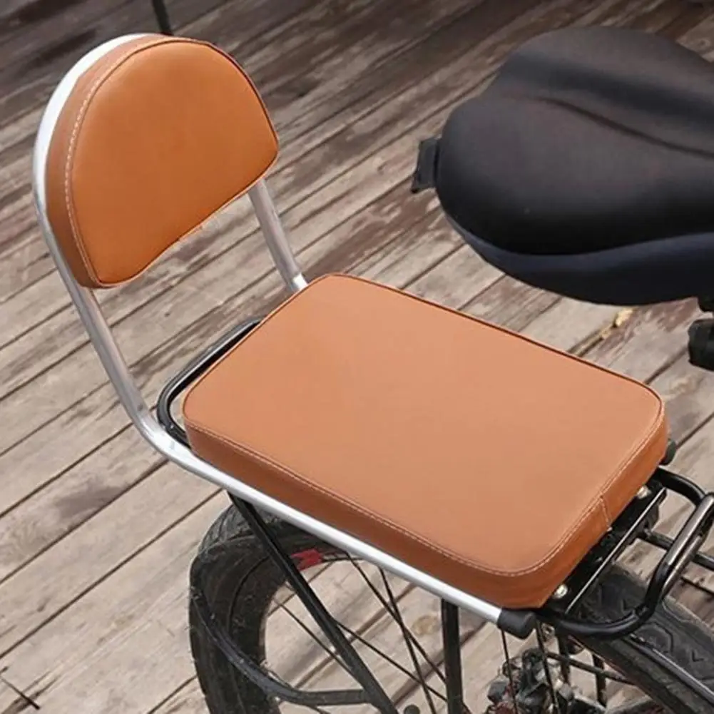 Bicycle Rear Back Seat Cushion with Backrest Waterproof Simple Installation Universal Soft Thick Sponge Seat Cushion