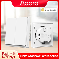 Aqara Smart Wall Switch E1 With Neutral NO Neutral Wireless Key Light Switch Zigbee 3.0 Remote Control Work With Homekit APP
