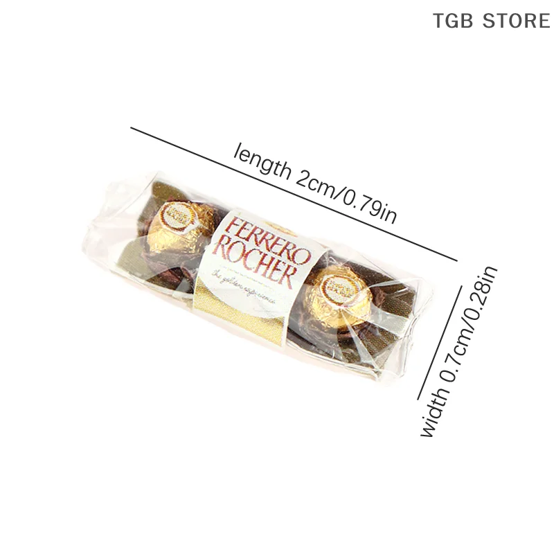 1Pcs 인형 집 시뮬레이션 미니 초콜릿 인형 집 음식 장식 장난감 인형 집 액세서리 척 놀이 장난감