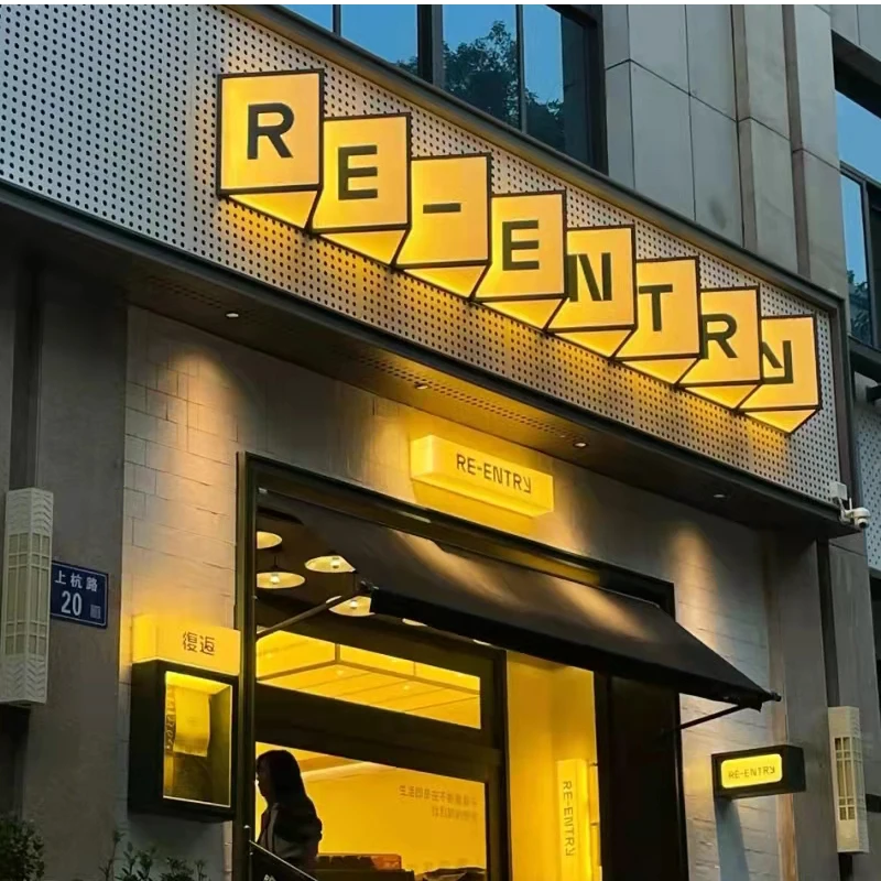 

Whole body acrylic light box billboard display board outdoor door coffee shop sign wall hanging