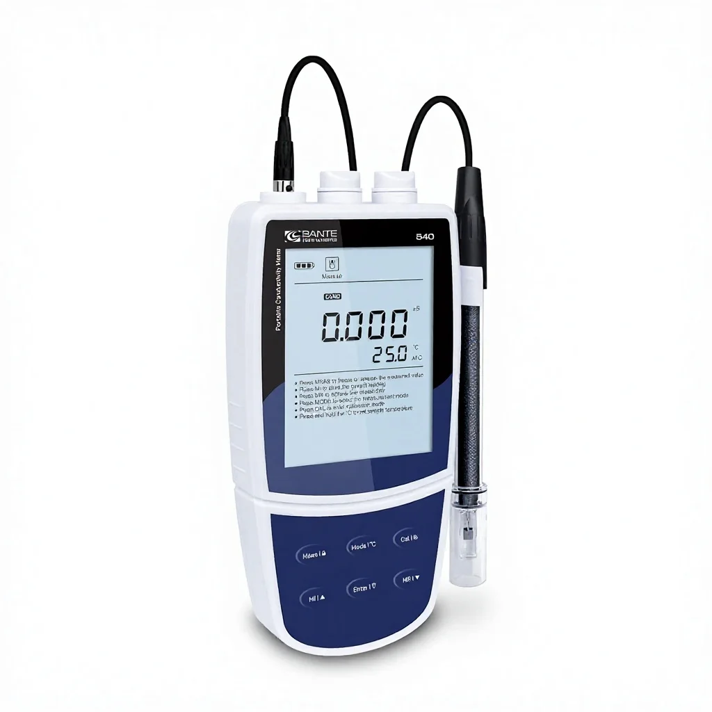 

Портативный измеритель электропроводности | Измеритель сопротивности, проводимости, TDS и солености | Диапазон 0-200 мС/см, точность 0,5% | Вода