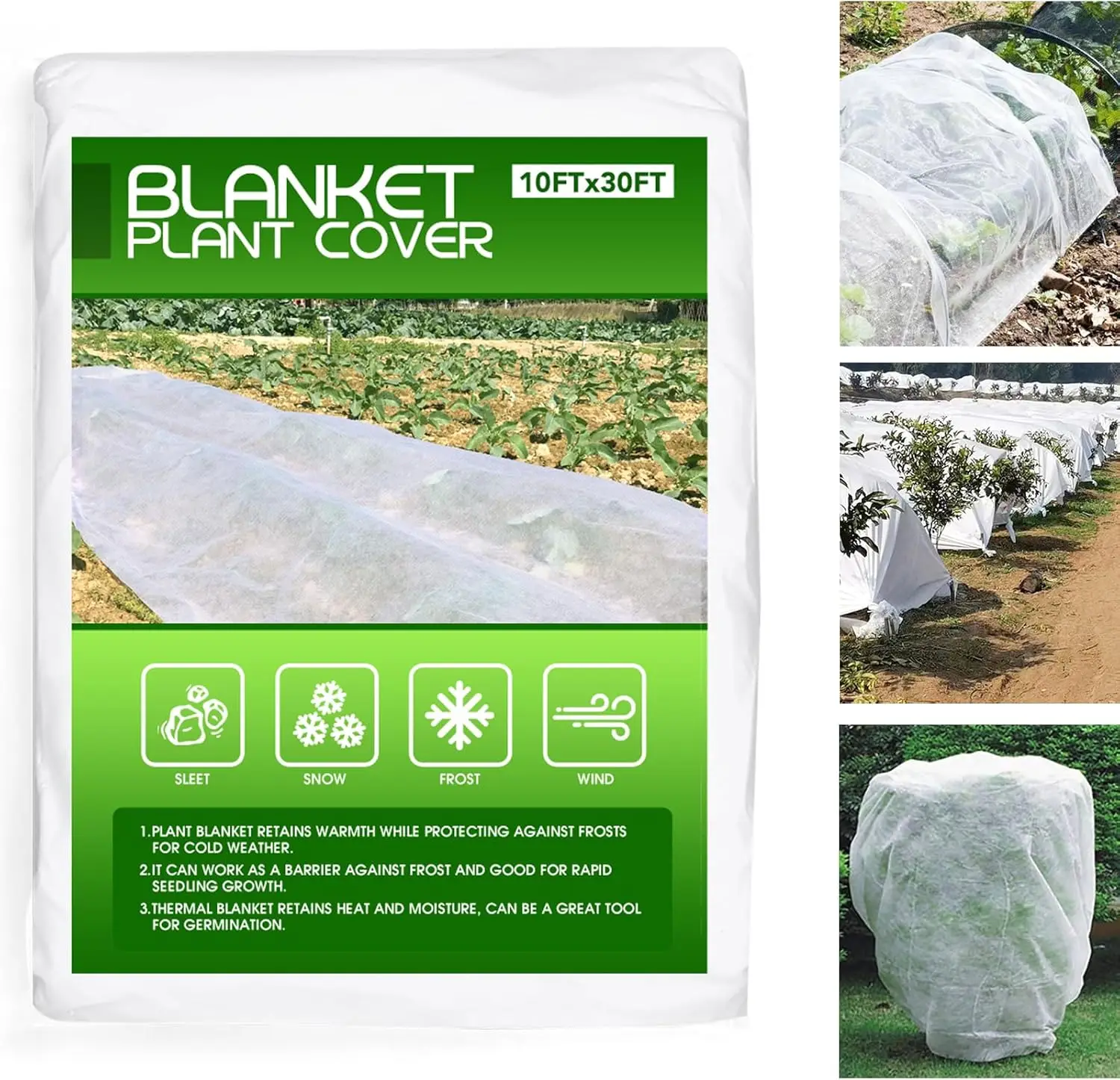 Garden Plant Covers Freeze Protection Fabric Plant Covers for Winter Frost and Sun Protection Against Insects