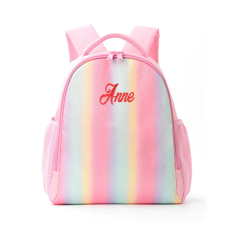 Customize Your Name, Children's Backpack, Student Rainbow Backpack, Travel Lightweight Casual Backpack As A Student Gift