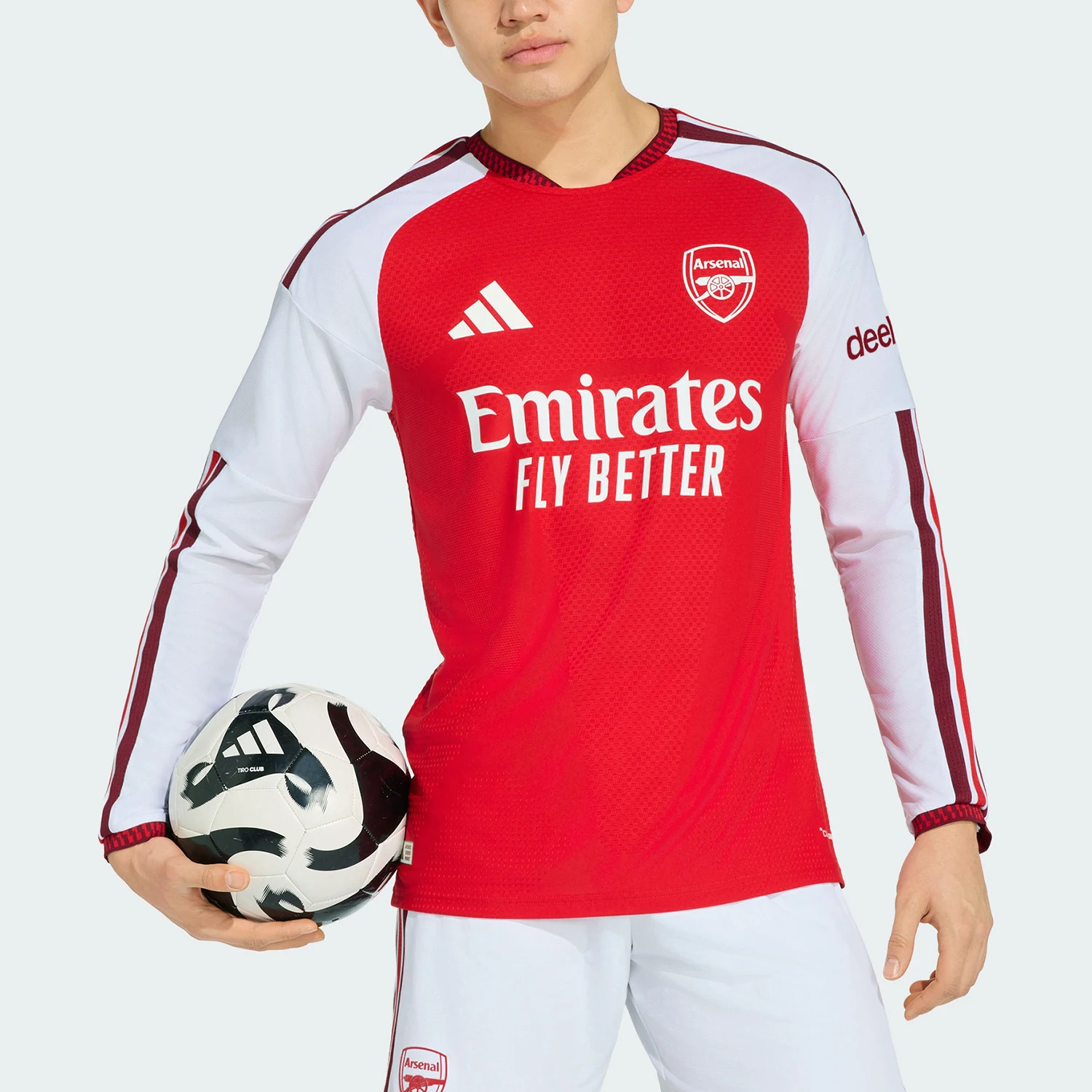 Adidas genuine men's classic daily football training sports long sleeved T-shirt KB9967