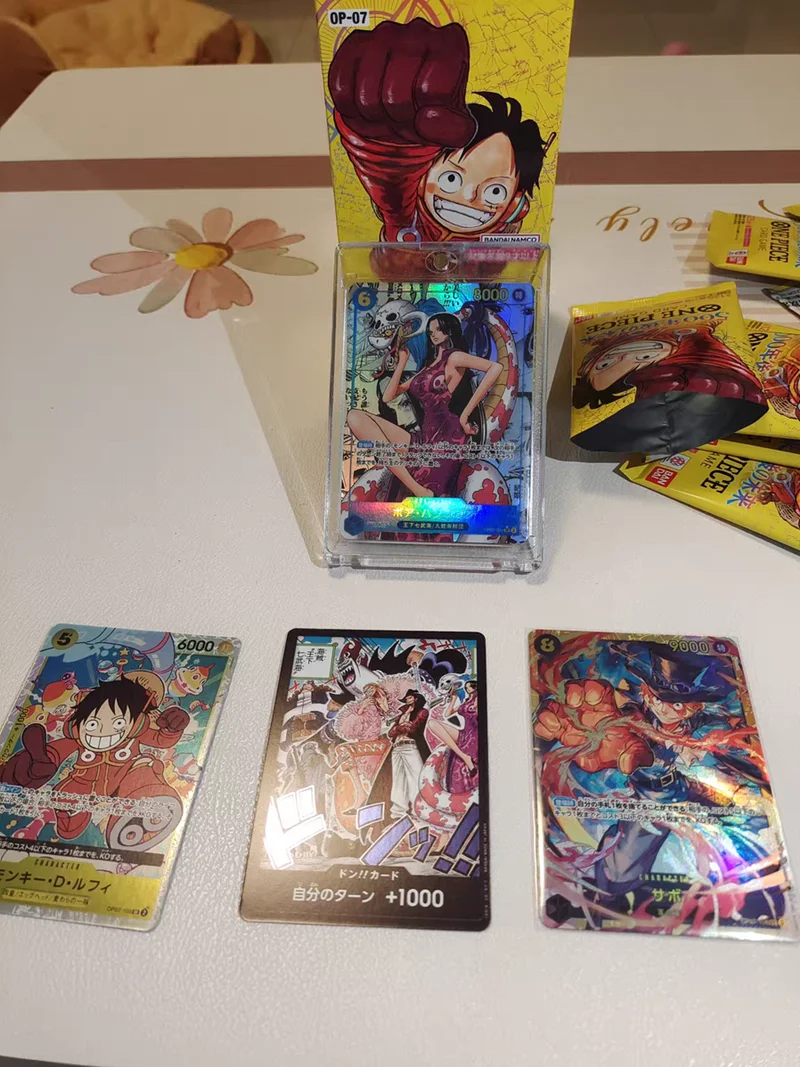 Bandai Original One Piece Cards OP07 Trading Card Game OP08 Trading Booster Box Anime Japanese Card Collector Gift