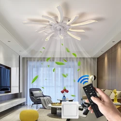Modest Ceiling Pendant Lamps with Remot Control Living Dining Table Room Bedrooms Home Decor Hanging Fan Lighting Fixtures
