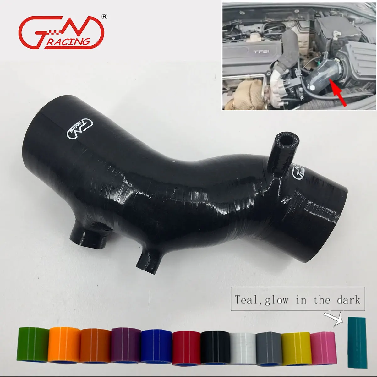 

Fit 2003-2007 Honda Accord CL7 K20A Acura RSX Silicone Induction Intake Hose Kit 17228PNEG00