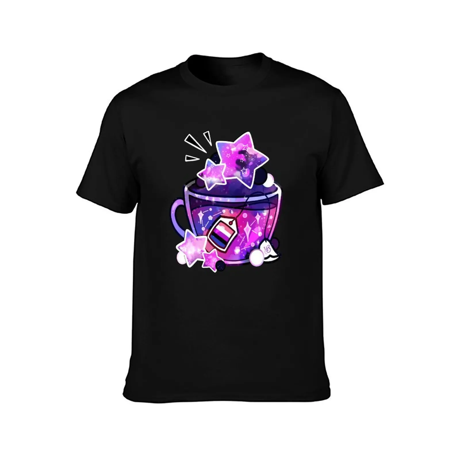 Pride Flag Teacup - Supernova Genderfluid T-Shirt Durable Work Wear T-Shirt