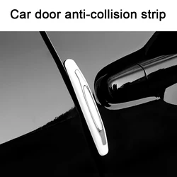 4Pcs Car Door Protector Guard Strip Scratch Protector Auto Door Edge Protection Car Outside Decoration Car Rubber Bumper Sticker