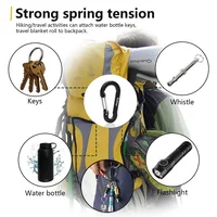 Pullther Fishing Multi Tool 10Pcs 5cm D-ring Aluminum Aalloy Carabiner Clip Outdoor Travel Hook Buckle Karabiner Camp Equipmen 4