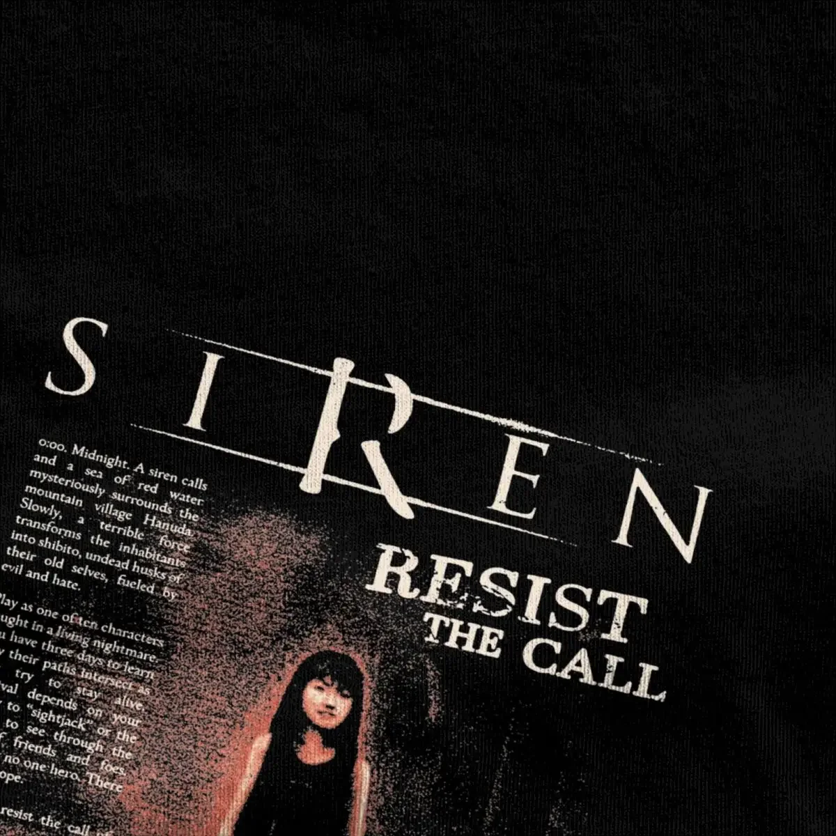 Fun Silent Hill SIREN Resist The Call T-Shirts Men Crewneck Cotton T Shirts Short Sleeve Tees 4XL 5XL 6XL Clothing