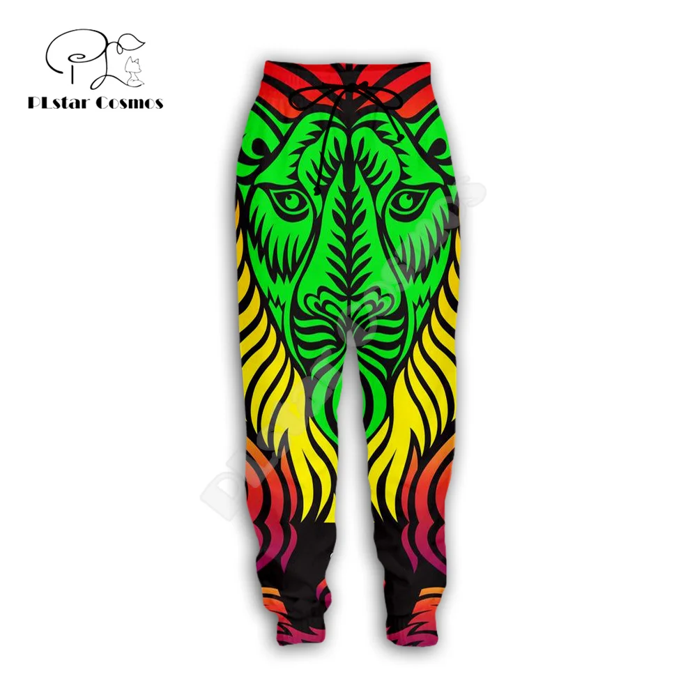 

Bob Marley Reggae Musician Rastafari Lion Tattoo Vintage Retro Harajuku Sweatpants 3DPrint Casual Joggers Pants Funny Trousers W