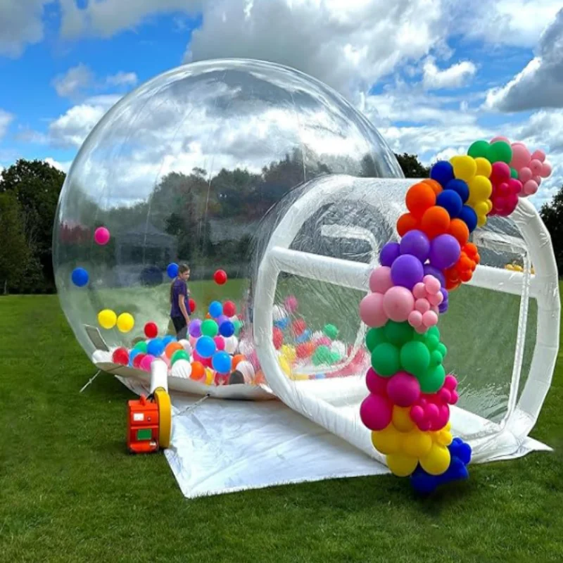 2.5/3M Balloon Inflatable Bubble House, Outdoor Transparent Dome PVC Material Bubble Tent House with Blower, Free Shipping