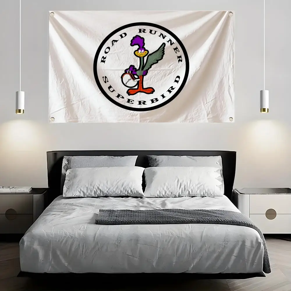 P-Plymouth R-Roadrunner Flags Indoor and outdoor decorative flags, custom furniture, wall and garden decorations view 3