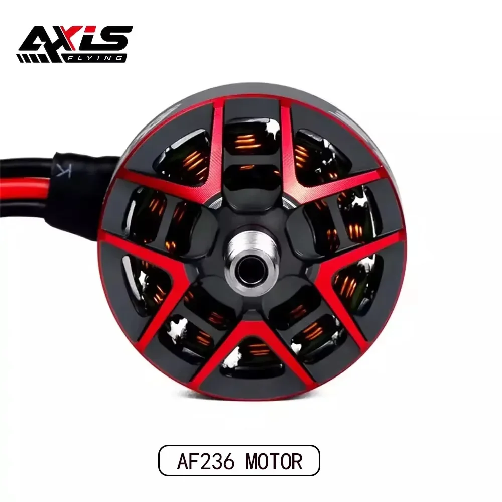 Axisflying AF236 2100KV 6S Motor sin escobillas para Dron FPV de 5-6 ", alto par, estilo libre de carreras, bajo ruido, larga vida útil