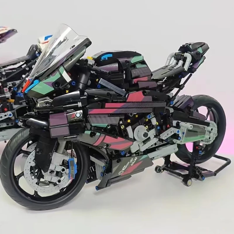 Cyberpunk Motorbike Building Model Blocks Moto Road Racer Bricks Birthday Gifts Toys for Kid Boys Children Adult Technical