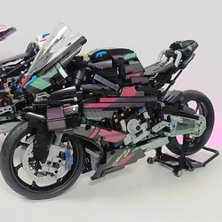 Cyberpunk Moto Building Model Blocks Moto Road Racer Bricks regali di compleanno giocattoli per bambini ragazzi bambini adulto tecnico