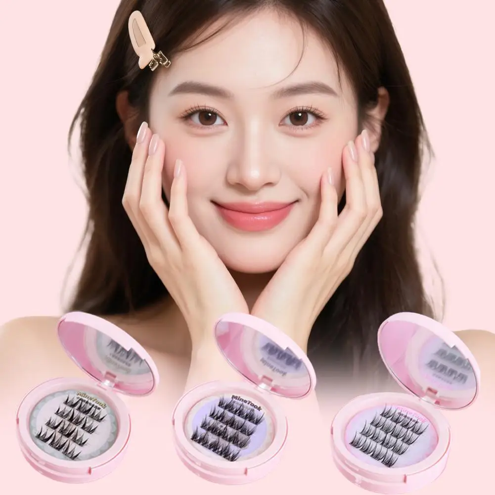 Falsche Wimpern DIY Cluster Wimpern Verlängerung Flauschigen Make-Up Wimpern Make-Up Lash Tragbare Faux Kleber-freies Cluster Design Zu A0L7