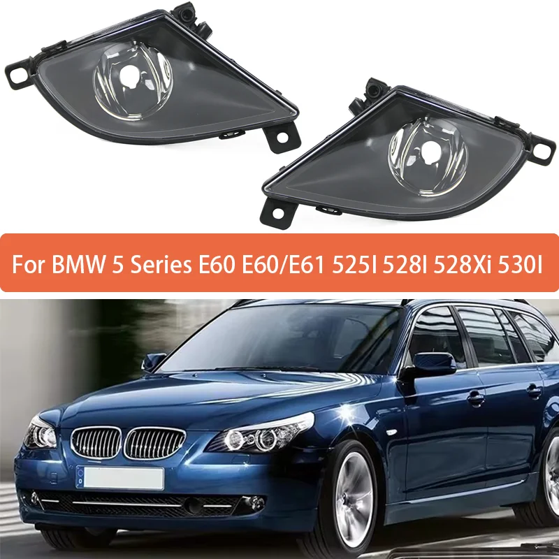 For 2008 2009 2010 BMW 5 Series E60 E60/E61 525I 528I 528Xi 530I Anti-fog Lights Daytime Running Lights Front Bumper Lights