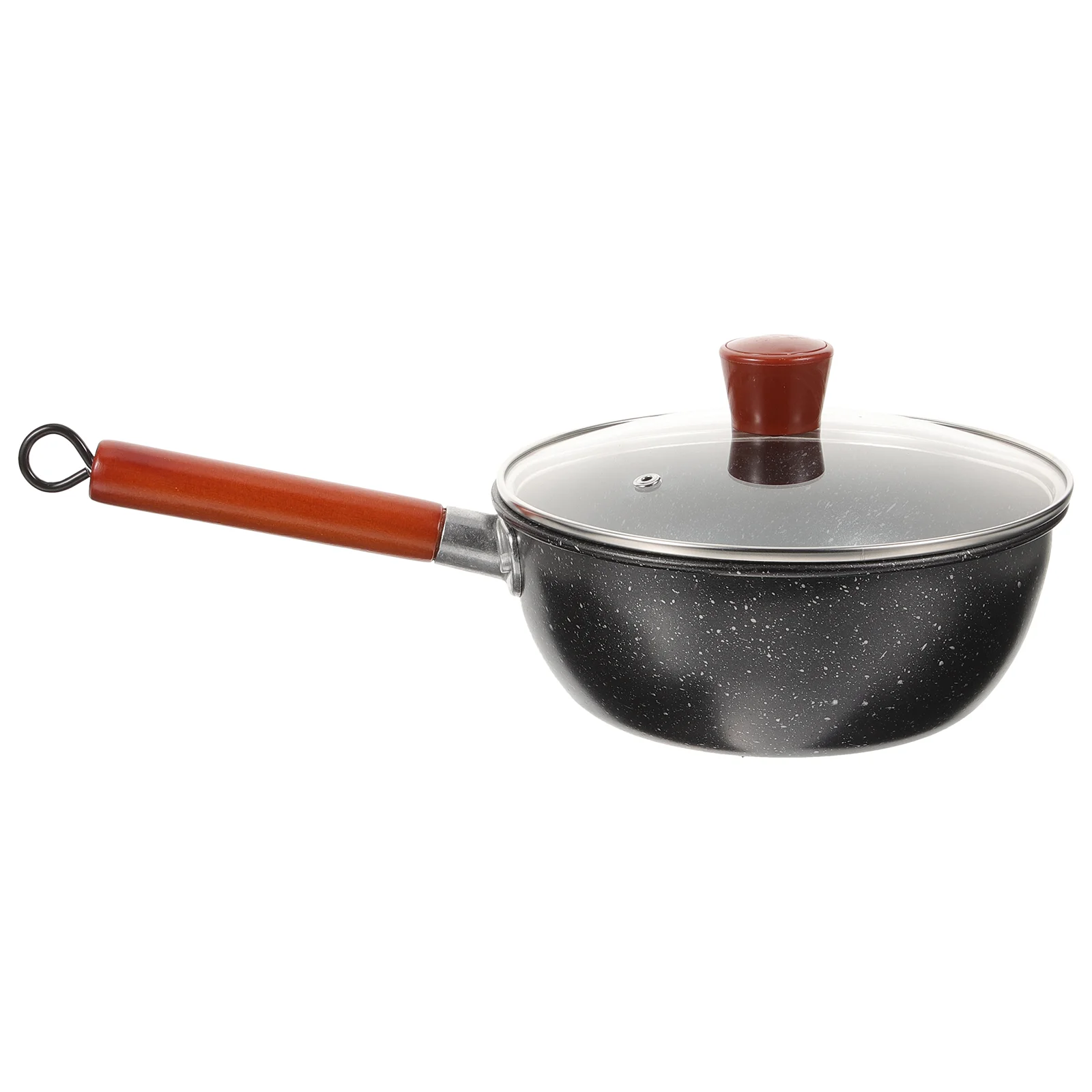 

Small Cooking Pot with Lid Butter Melting Japanese-style Handle Milk Aluminum Alloy Heating