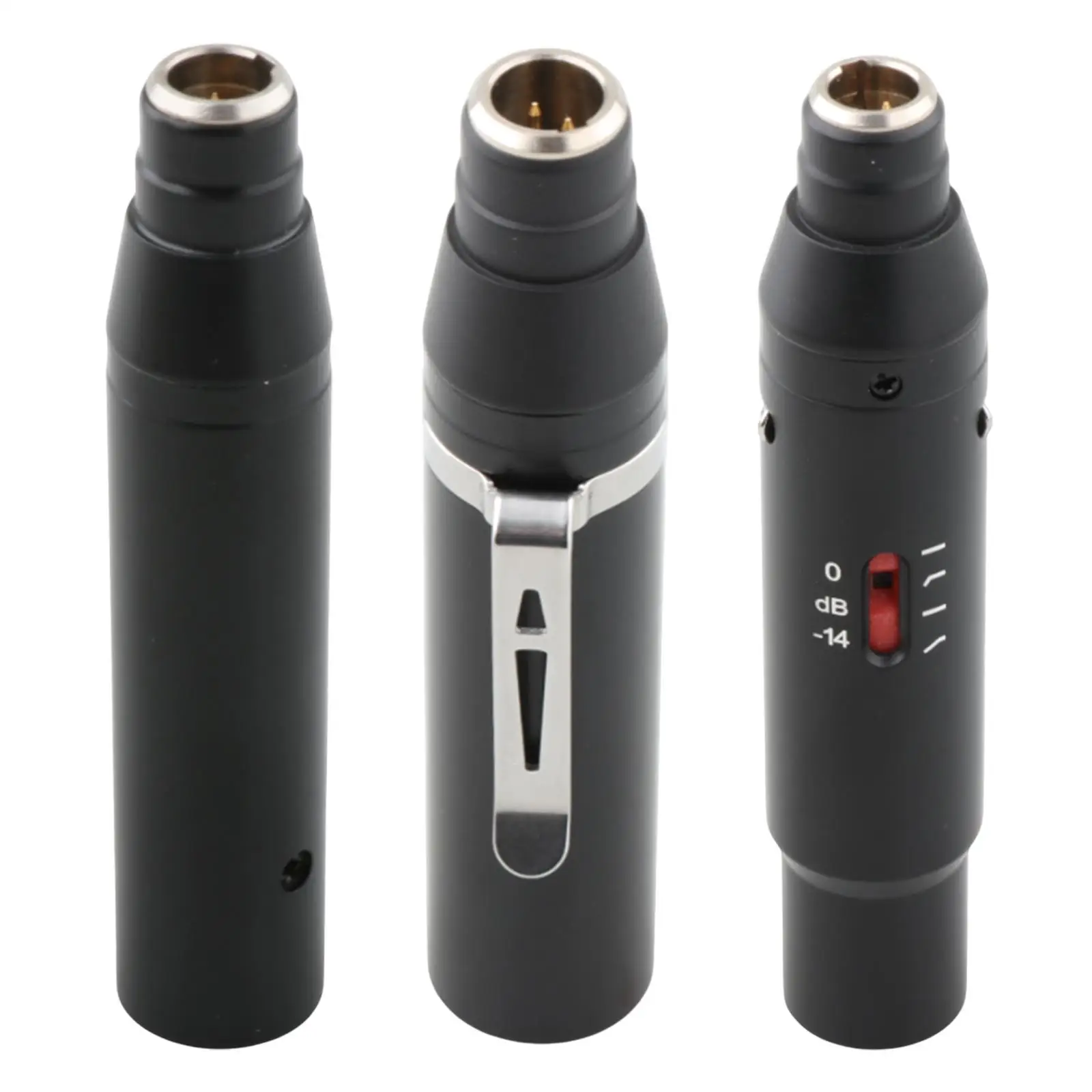 Phantom Power Adapter Male Adapter 4Pin Sturdy Converter Mini Easy to Use XLR Adapter XLR Mic Adapter for Condenser Mic