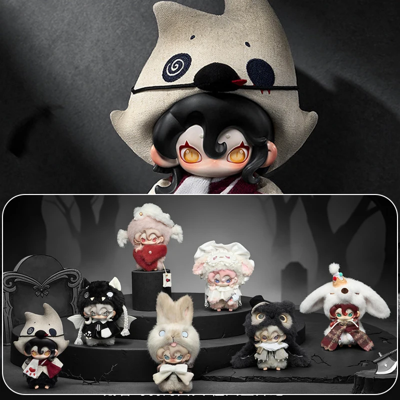 

Moonin The Shrouded Night Series Blind Box Moonin Vinyl Plush Blind Doll Anime Figure Mystery Box Bag Pendant Keychain Gift Toys