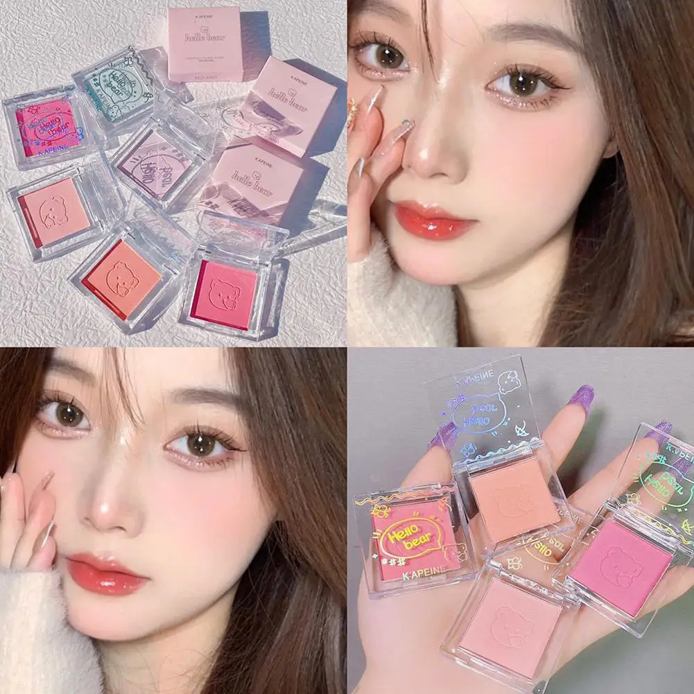 Girl Makeup Soft Powder Blush Naturally Pigmented Matte Cosmetics Blush Face Powder Monochrome Blusher Blusher Contour I1W0