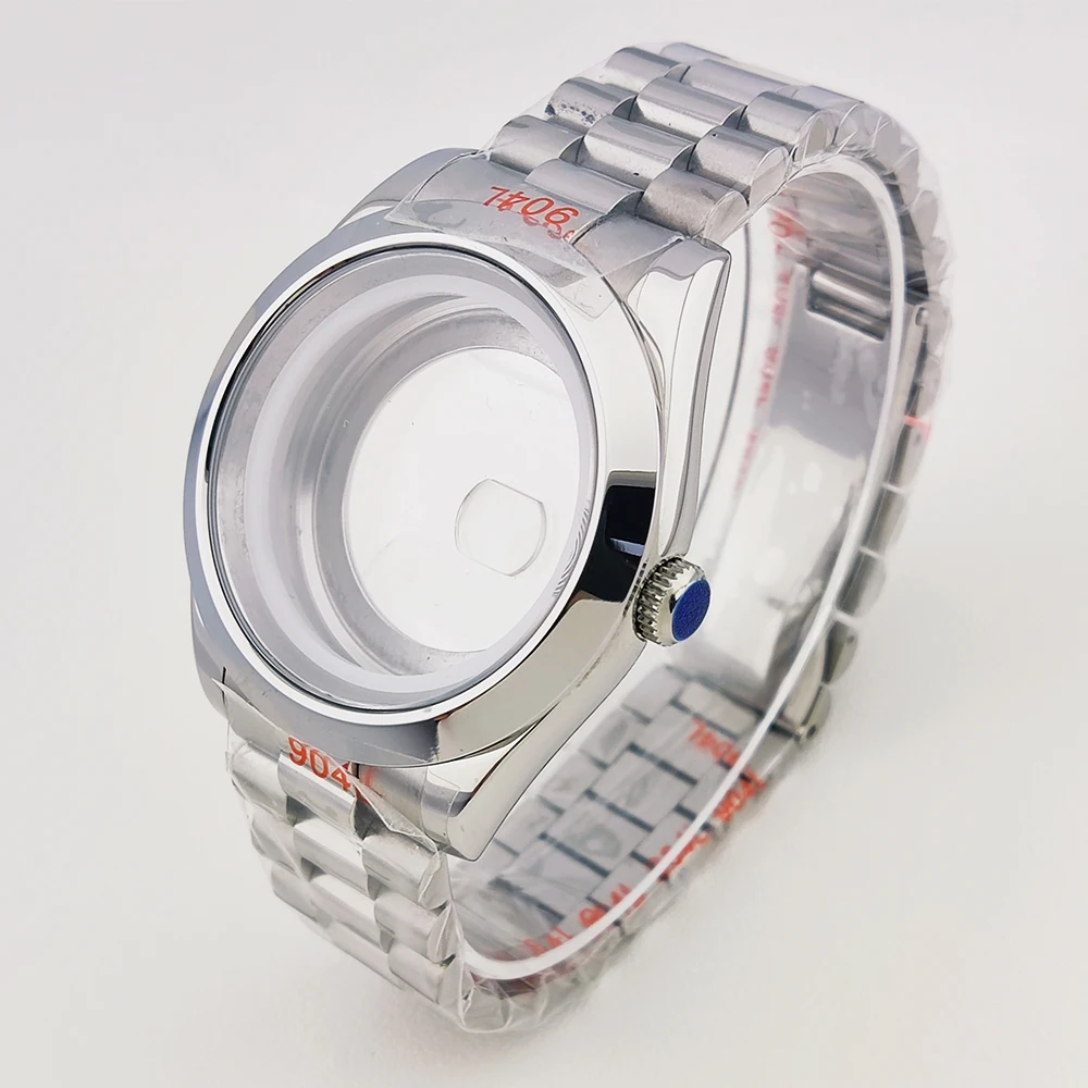 

Miyota 8285 Case Watch Case Sapphire Crystal Glass Stainless Steel Case Fit 31mm Dial 8285 Movement Watch Parts 20mm Bracelet