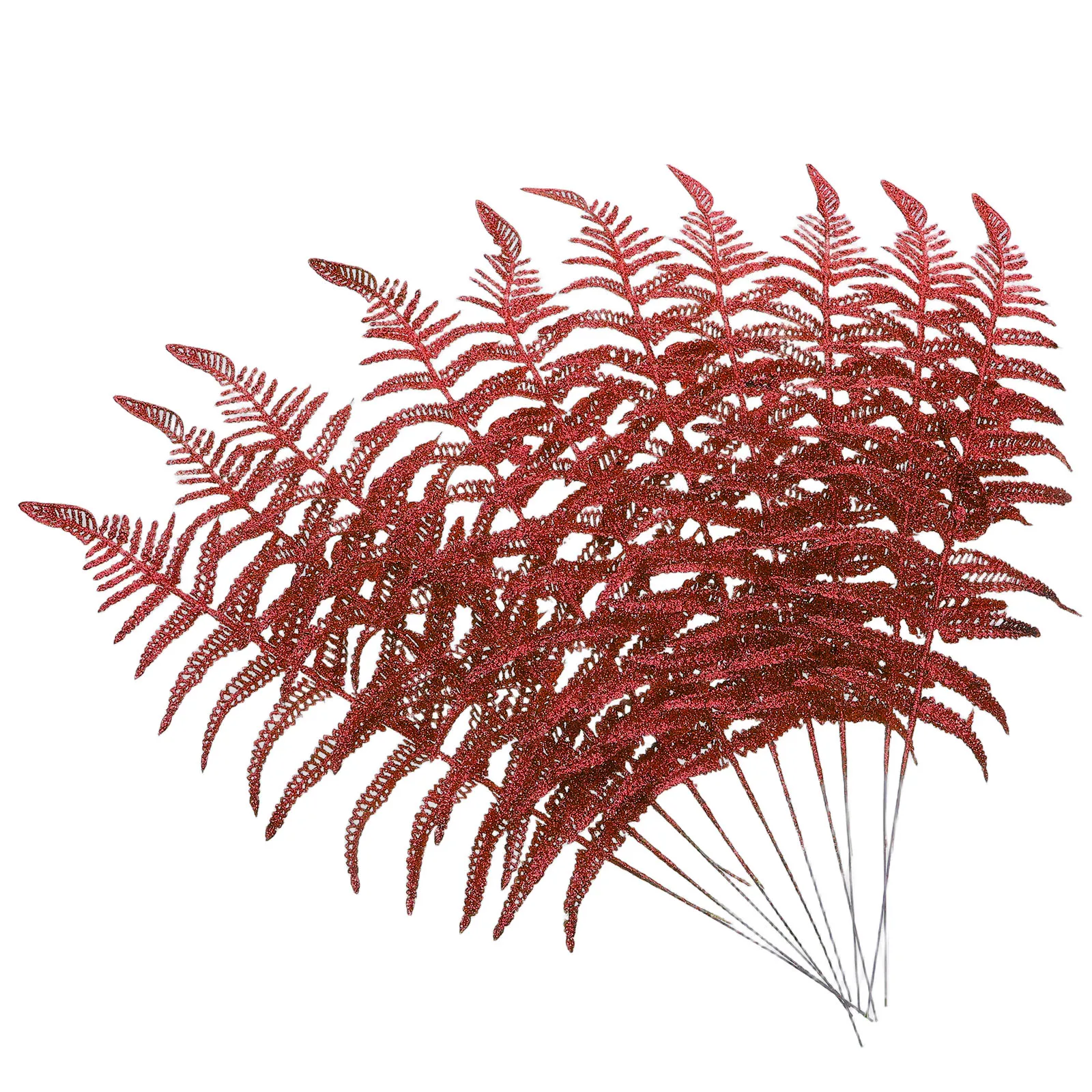 

10pcs Simulation Decorative Plants Fake Greenery Fake Plants Leaves Decoration Handmade Home Wedding Office Decor