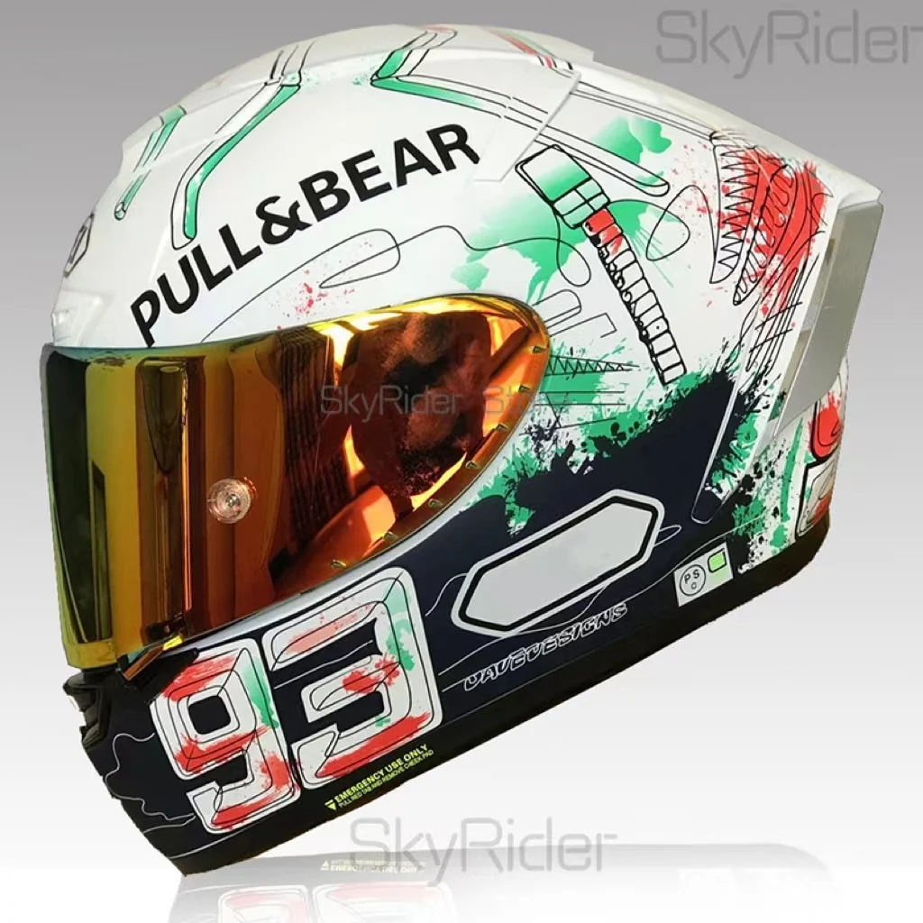 

Full Face Motorcycle helmet X14 X-Spirit III Graffiti helmet Riding Motocross Racing Motobike Helmet