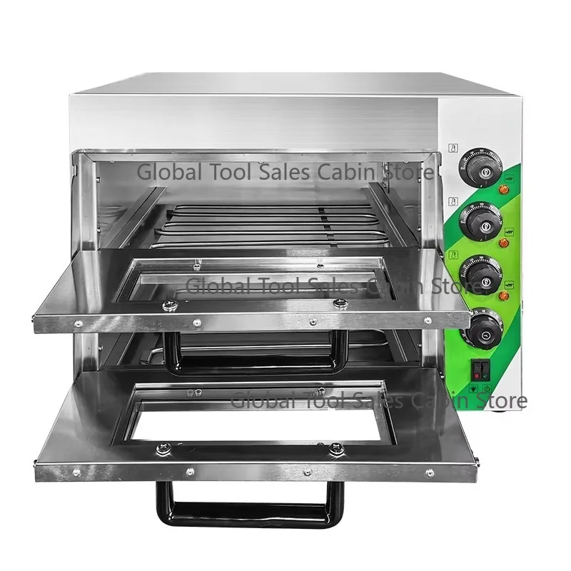 

Electric Pizza Oven All Stainless Steel EPO-2S 2 Layer Commercial Stone Heating Oven