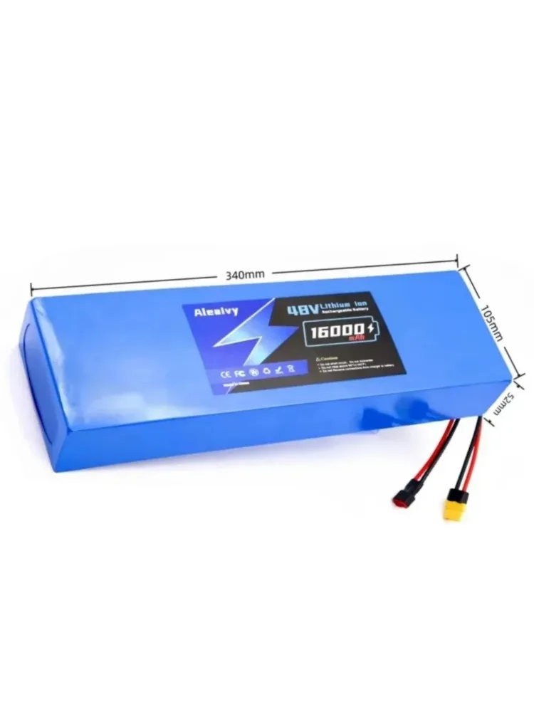 Oplaadbare 48V lithiumbatterij 16000mAh 13S5P met 15A BMS, batterijpakket met hoge capaciteit voor hoverboard skateboard longboard - afbeelding 2