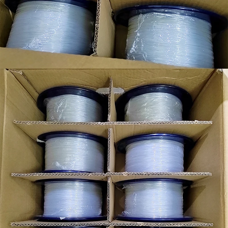 TAC-Invisible Optical Fiber Cable, Indoor SM Bend, Insensitive Fiber, 0.9mm, 100m, 200m, 300m, 500m, 1000m, 2000m