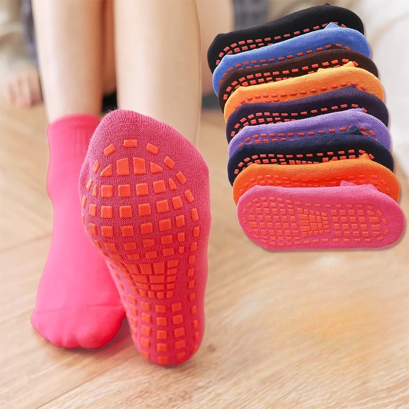 

Non Slip Thickened Trampoline Socks For Men Women Kids Yoga Socks Anti Skid Floor Socks For Playground
