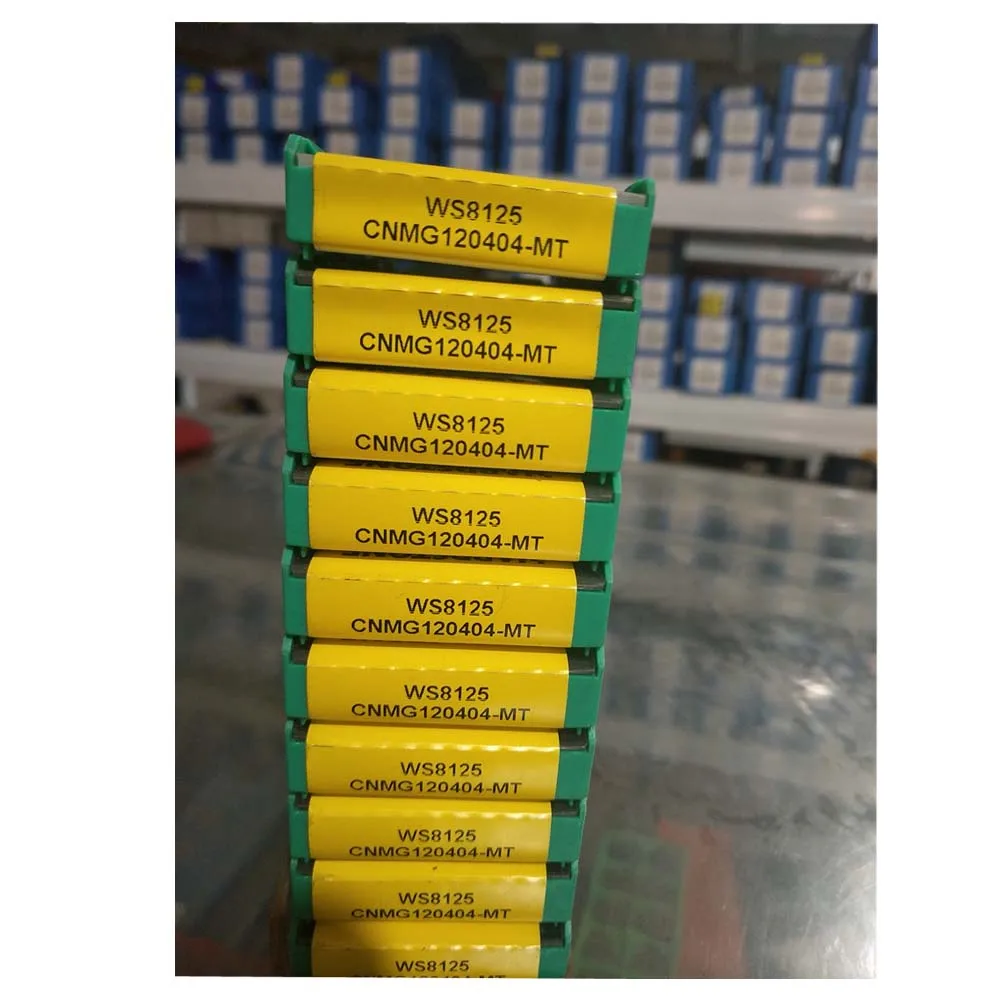 Inserti per tornitura in metallo duro originali CNMG120404/ 120408/ 120412 -MT WS8125 per acciaio