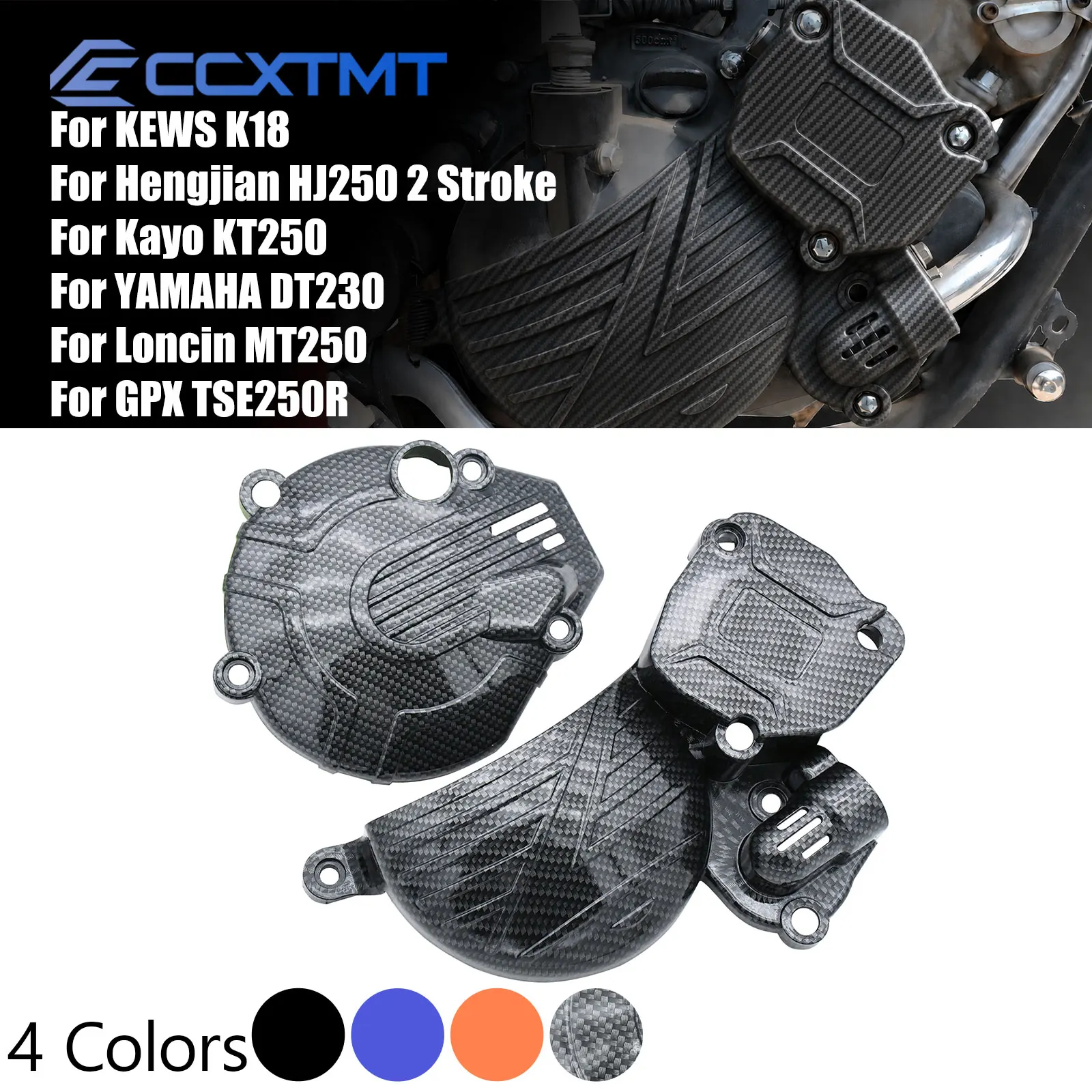 Motorrad Kupplung Schutz Zündung Schutz Wasserpumpe Abdeckung Für GPX TSE250R Kayo KT250 KEWS K18 YAMAHA DT230 Loncin HJ250 MT250