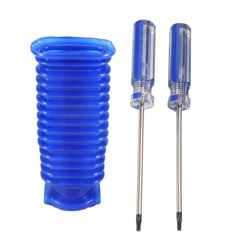 Cocok untuk Dyson V6 V7 V8 V10 V11 Aksesori Pengganti Penyedot Debu Selang Biru Kepala Isap Rol Beludru Lembut