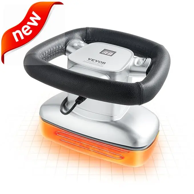 

Chiropractic Massager with Heat and Adjustable Vibration, Professional Orbital Handheld Therapeutic Body Massage Tool