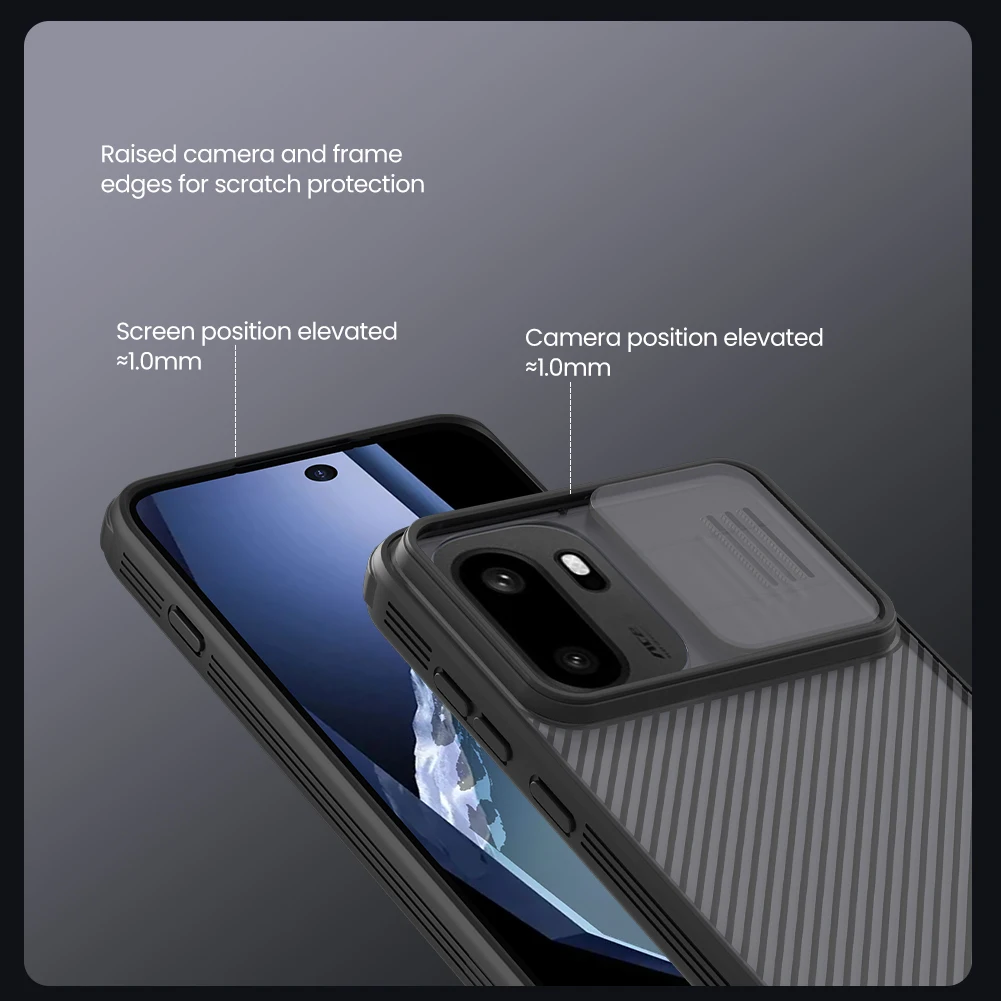 Für Oneplus 15R Hülle NILLKIN Passgenaue Hülle Camshield Super Frosted Shield Hülle Objektivschutzabdeckung – Detail 8