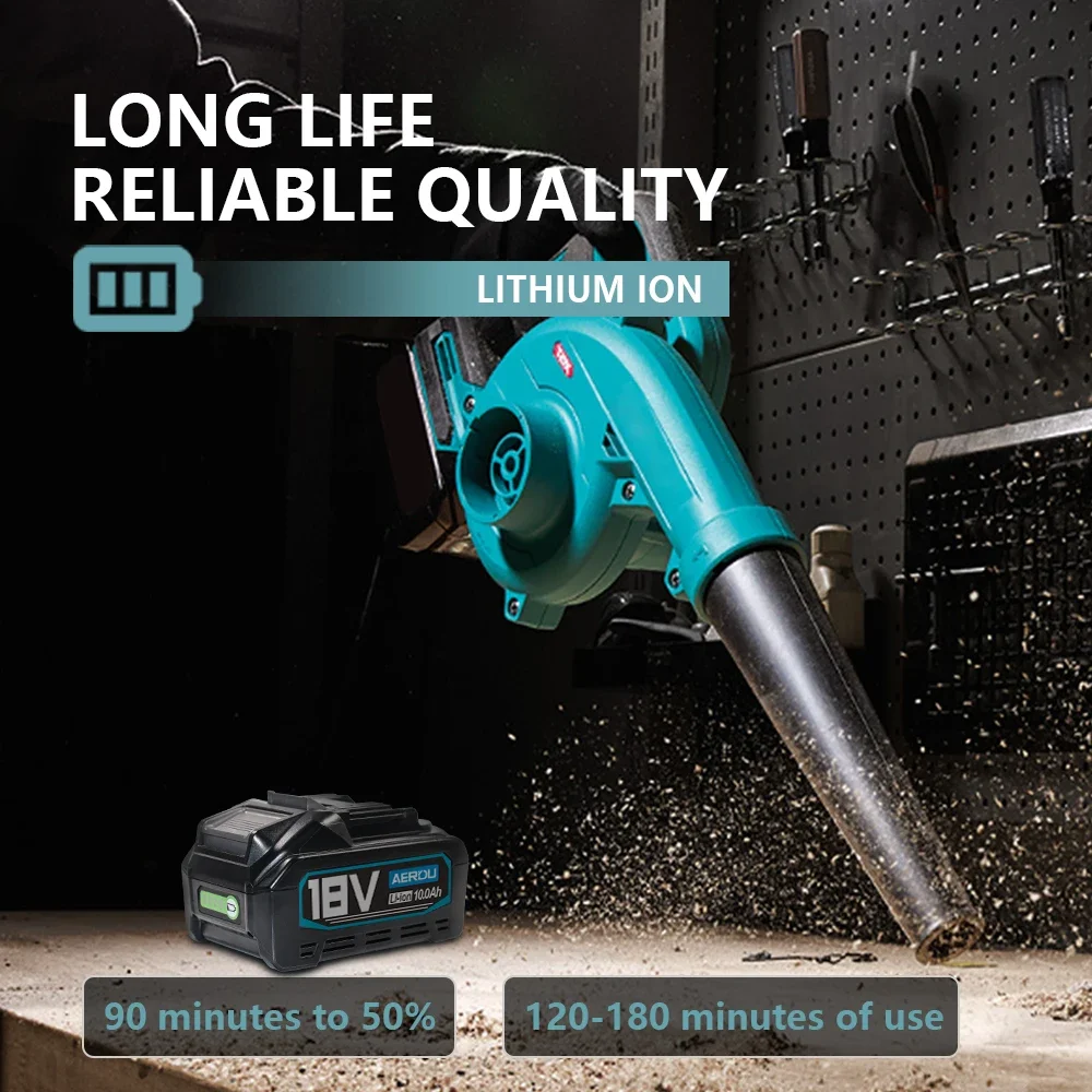 استبدال بطارية AERDU عالية السعة 18 فولت 10.0 أمبير في الساعة لماكيتا 18 فولت BL1860B BL1850 BL1840B BL1830B BL1890 متوافقة مع عمر طويل